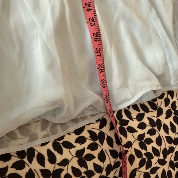 Lucy In The Sky Baby Blue Svana Plung Neck A-Line Tie Chest Flowy Mini Dress S - Picture 16 of 16